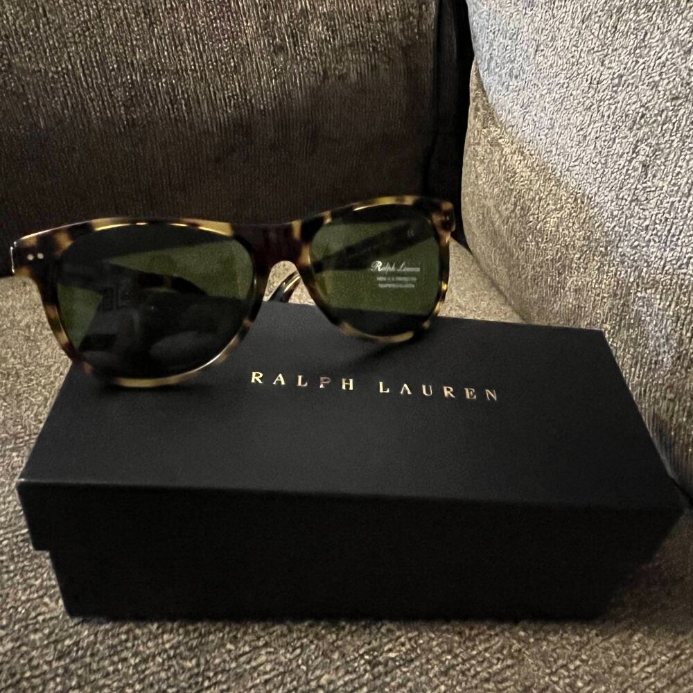 New in Box Ralph Lauren RL8129-P 5004/52 Sunglasses 56 145 + Case Lens Cloth